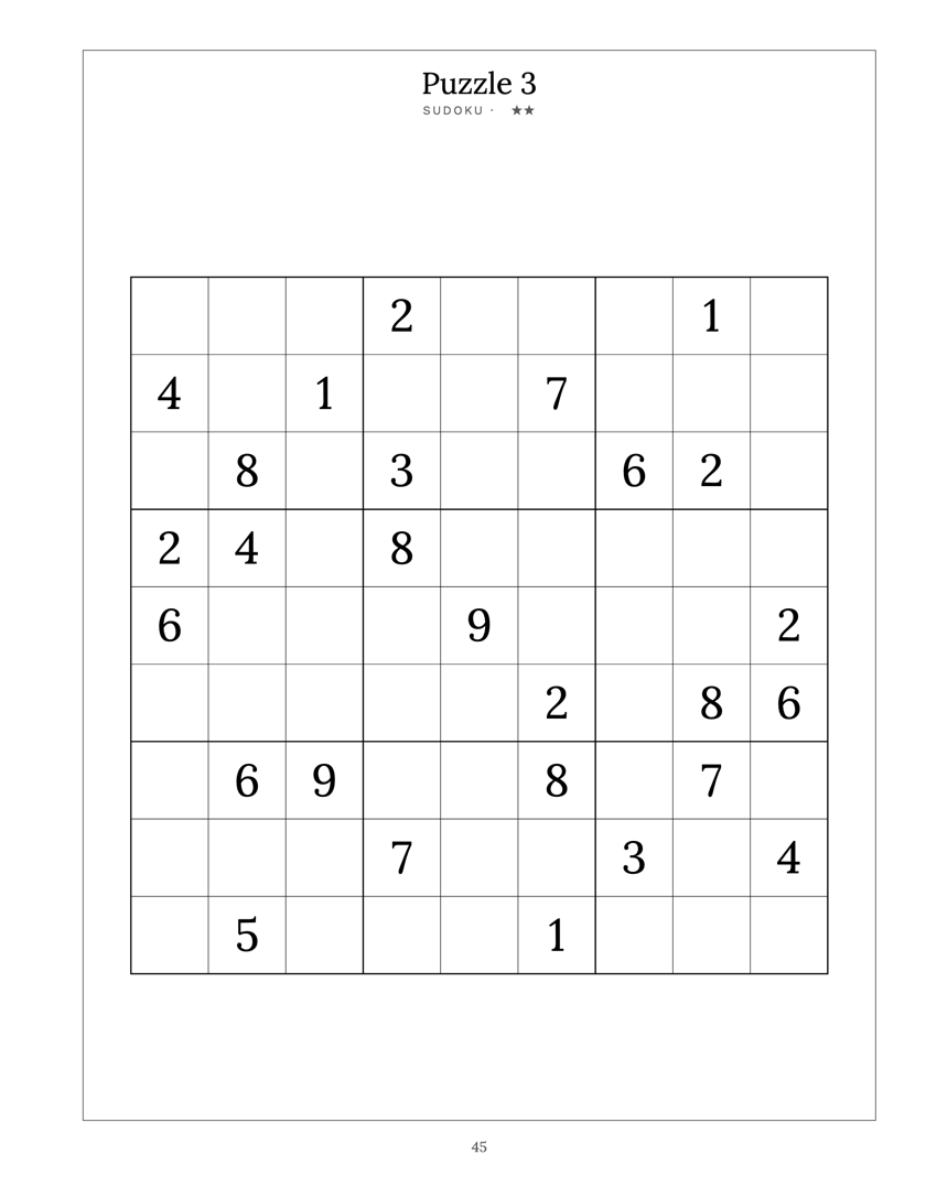 A finished sudoku page.